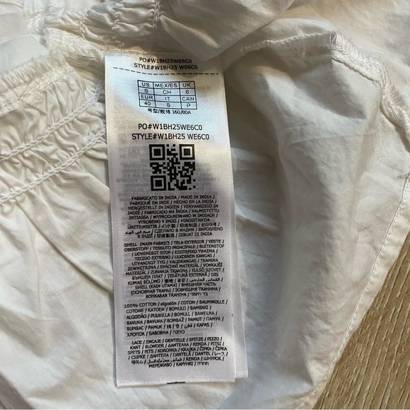 NWT Guess top Kora embroidered lace mock neck peplum style sleeveless blouse - Picture 8 of 10